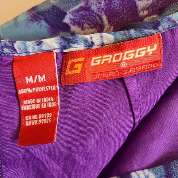 Groggy Urban Legend Y2K Floral Skirt in Blue/Purple - Size M - Picture 9 of 11